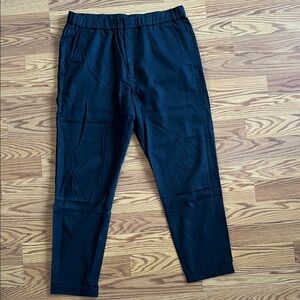 COS Men’s Black Elastic-Waist Chinos